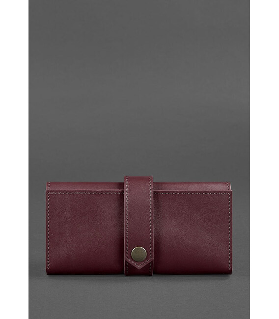 Шкіряне жіноче портмоне 3.0 бордове Krast картинка, зображення, фото