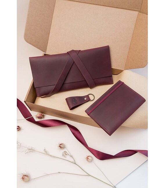 Набір шкіряних аксесуарів для мандрівника Венеція (шкіра crazy horse) картинка, зображення, фото