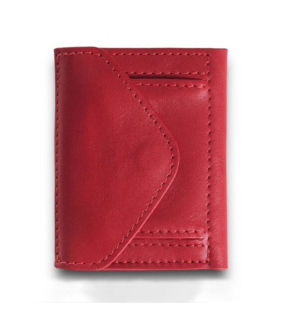 Жіночий невеликий шкіряний гаманець Grande Pelle 503660 червоний фото, картинка, изображение