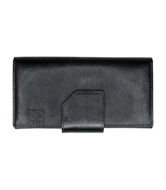 Портмоне Grande Pelle 533610 мм глянсова шкіра чорне картинка, зображення, фото