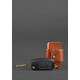 Кожаная ключница смарт-кейс 4.0 светло-коричневая фото