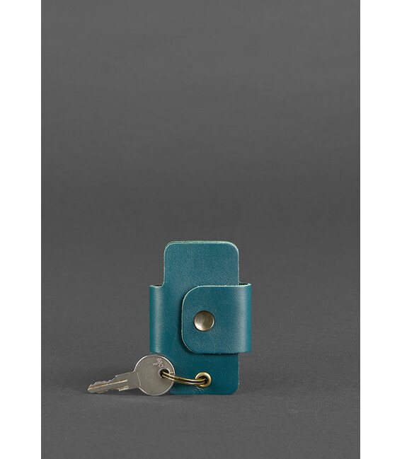 Кожаная ключница смарт-кейс 4.0 зеленая фото, картинка, изображение