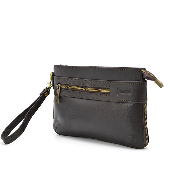 Чоловічий шкіряний клатч-барсетка GC-8188-4lx TARWA коричневий фото, картинка, изображение