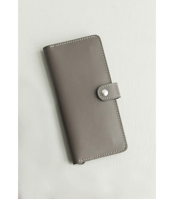 Кожаное женское портмоне 7.0 темно-бежевое фото, картинка, изображение