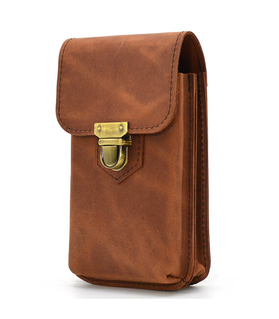 Шкіряна сумка чохол на пояс коньячна TARWA RB-2092-3md фото, картинка, изображение