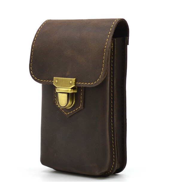 Шкіряна сумка чохол на пояс коричнева TARWA RC-2092-3md фото, картинка, изображение