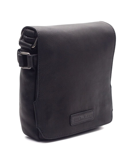 Чоловіча листоноша зі шкіри HILL BURRY HB3200A чорна фото, картинка, изображение