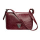 Жіноча сумка Grande Pelle 270х180х70 мм глянцева шкіра вишня картинка, зображення, фото