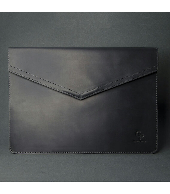 Шкіряний чохол для MacBook 12 'шкіра Crazy Horse,чорний картинка, зображення, фото