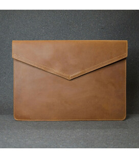 Шкіряний чохол для MacBook 12 ' шкіра Crazy Horse, теракот фото, картинка, изображение