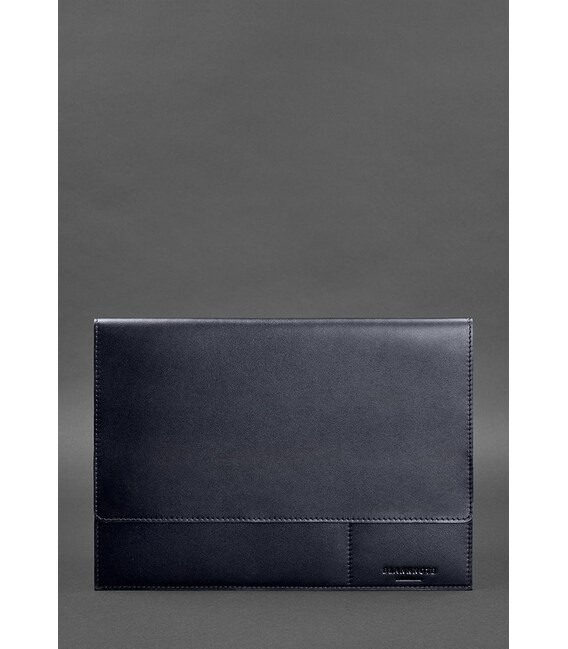 Кожаная папка для документов А4 (на магнитах) темно-синяя фото, картинка, изображение