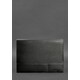 Кожаная папка для документов А4 (на магнитах) черная фото