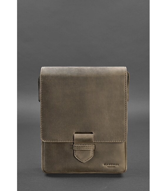 Чоловіча шкіряна сумка-месенджер Esquire темно-коричнева картинка, зображення, фото