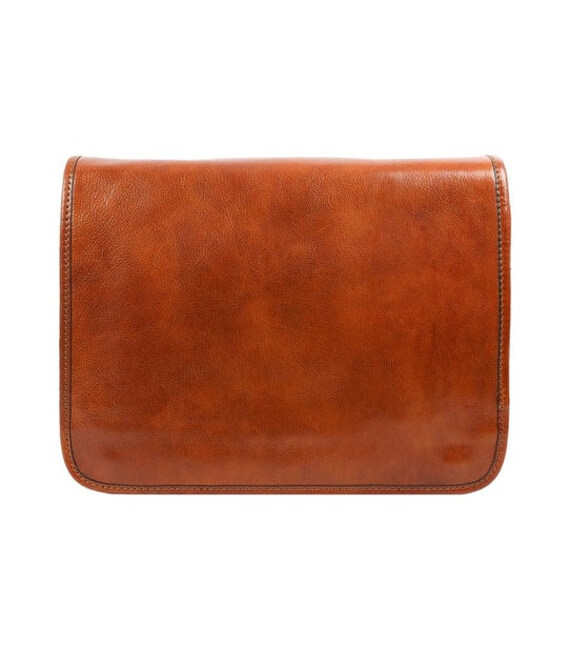 Шкіряна сумка месенджер Time Resistance 5233401 "The Stranger" коньячний колір фото, картинка, изображение