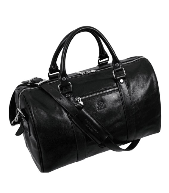 Невелика шкіряна сумка дорожня - The Ambassadors - чорна Time Resistance 5217701 фото, картинка, изображение