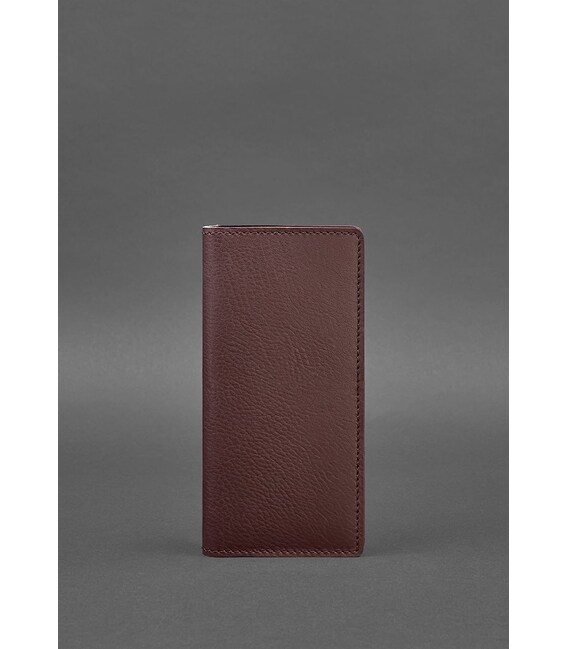 Шкіряне портмоне-купюрник 11.0 бордове картинка, зображення, фото