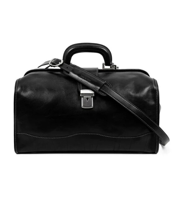 Невеликий шкіряний саквояж - David Copperfield - чорний Time Resistance 5213301 фото, картинка, изображение