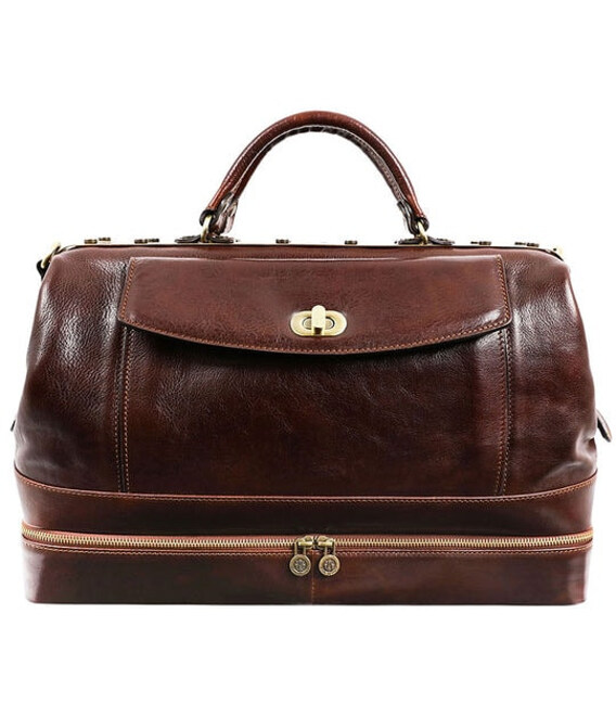 Cаквояж шкіряний, сумка доктора Time Resistance - Doctor Faustus коричневий 5219101 фото, картинка, изображение