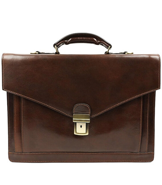 Великий шкіряний портфель - The Magus - коричневий 5192701 Time Resistance картинка, зображення, фото