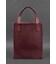 Кожаная женская сумка шоппер Бэтси с карманом бордовая фото, картинка, изображение
