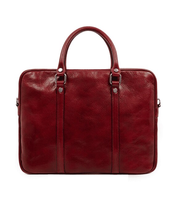 Шкіряна сумка для ноутбука - Hobbit - червоний 5205301 картинка, зображення, фото