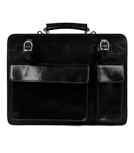 Шкіряний портфель - The Prophet - чорний Time Resistance 5204101 фото, картинка, изображение