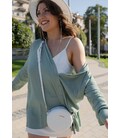 Круглая кожаная женская сумочка Tablet белая фото, картинка, изображение
