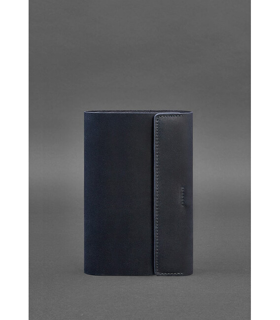 Кожаный блокнот софт-бук 7.0 темно-синий Crazy Horse фото, картинка, изображение