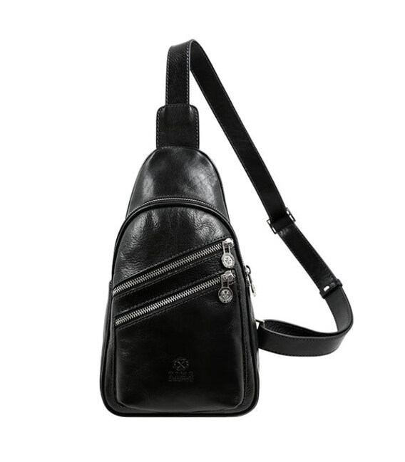 Шкіряна сумка-слінг - Catch-22 - чорна Time Resistance 5221301 фото, картинка, изображение