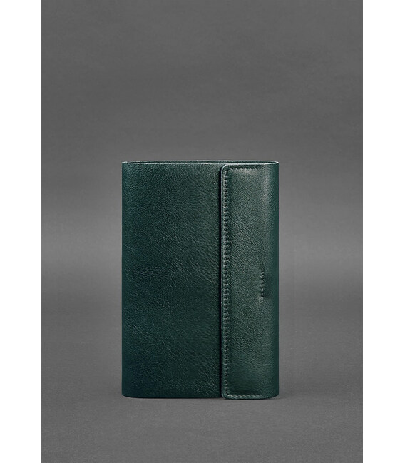 Кожаный блокнот софт-бук 7.0 зеленый фото, картинка, изображение