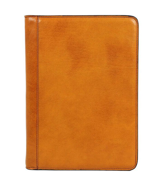 Шкіряна папка для документів A4 Candide жовта 5210401 Time Resistance фото, картинка, изображение