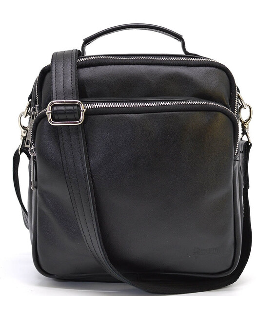 Чоловіча сумка на плече з шкіряною ручкою GA-6018-4lx TARWA фото, картинка, изображение