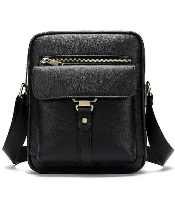 Чоловіча чорна сумка через плече Bexhill BD10-8516A картинка, зображення, фото