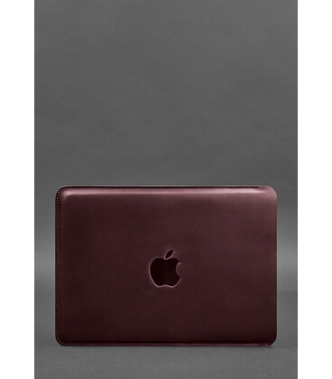Шкіряний чохол для MacBook 13 дюйм Бордовий Crazy Horse картинка, зображення, фото
