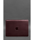 Шкіряний чохол для MacBook 13 дюйм Бордовий Crazy Horse картинка, зображення, фото