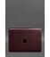 Кожаный чехол для MacBook 13 дюйм Бордовый Crazy Horse фото, картинка, изображение