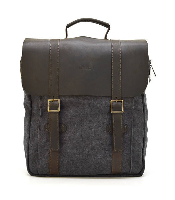 Сумка рюкзак для ноутбука із канвасу TARWA RGc-3420-3md сіра фото, картинка, изображение