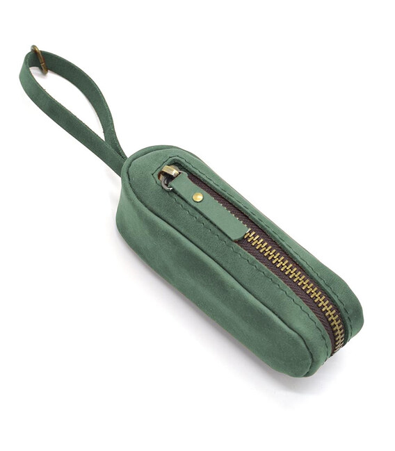 Шкіряна ключниця TARWA Cucumber зелена RE-cucum-001 фото, картинка, изображение