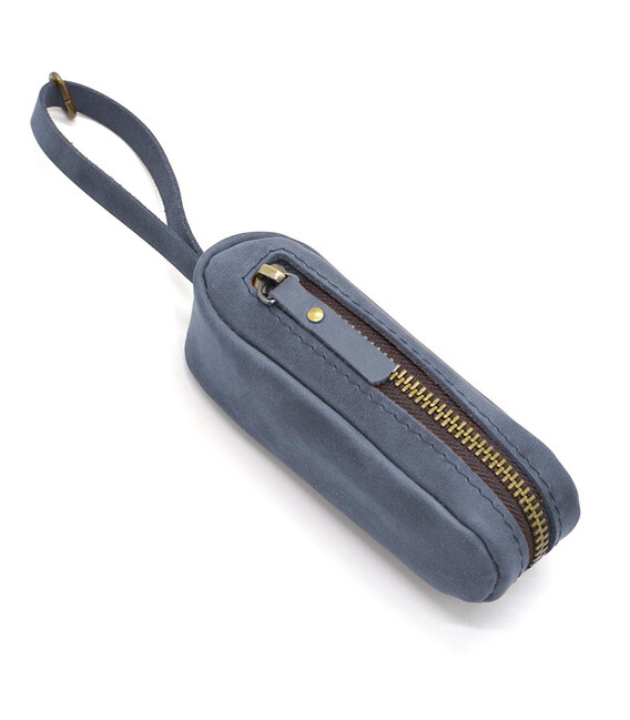 Шкіряна ключниця TARWA Cucumber синя RK-cucum-001 фото, картинка, изображение