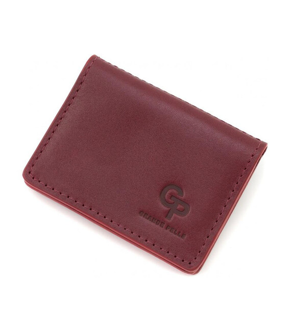 ID паспорт посвідчення Grande Pelle 221661 бордова фото, картинка, изображение