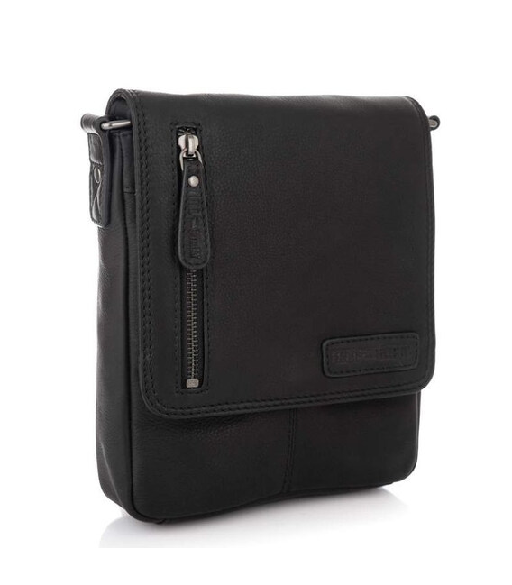 Чоловіча сумка через плече Hill Burry 3069Asmall чорна картинка, зображення, фото
