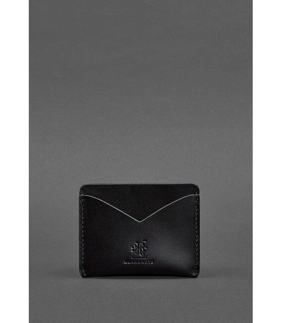 Кожаная визитница 5.0 угольно-черная фото, картинка, изображение