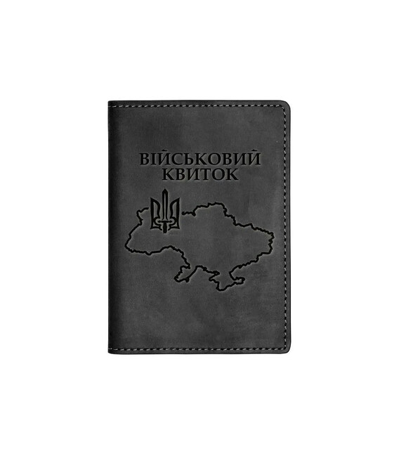 Обкладинка для військового квитка Кордон 100% шкіра Grande Pelle 257110UA картинка, зображення, фото