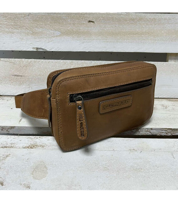 Поясна шкіряна сумка (Італія) Hill Burry HB15095 руда фото, картинка, изображение