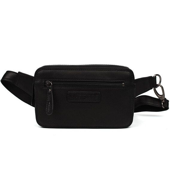 Поясна шкіряна сумка Hill Burry HB15095A чорна фото, картинка, изображение