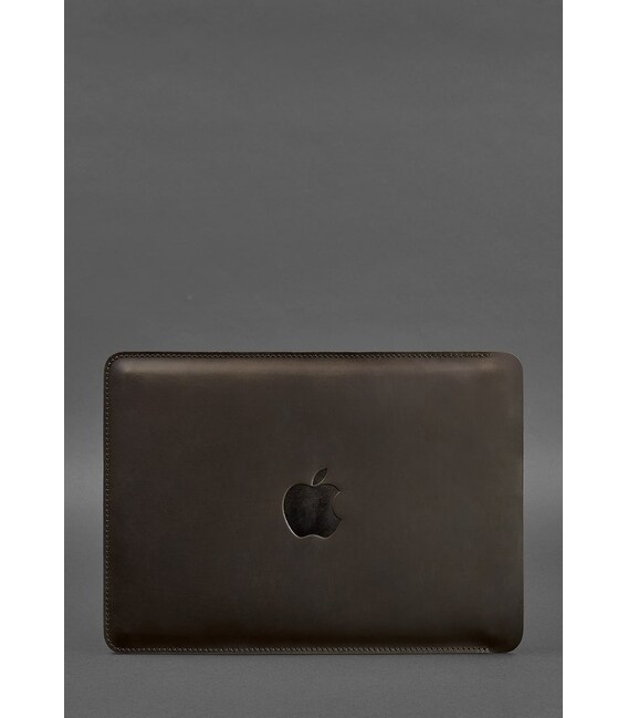 Шкіряний чохол для MacBook 15-16 Темно-коричневий картинка, зображення, фото