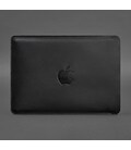 Кожаный чехол для MacBook 15-16 Черный картинка, изображение, фото