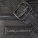 Поясна шкіряна сумка чорна Hill Burry HB3108A фото