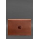 Шкіряний чохол-конверт на магнітах для MacBook 13 Світло-коричневий Crazy Horse картинка, зображення, фото