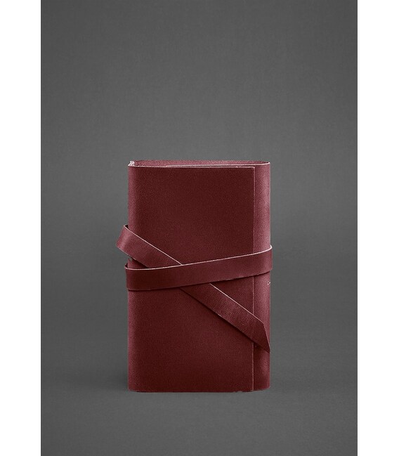 Жіночий шкіряний блокнот (Софт-бук) 1.0 бордовий Crazy Horse картинка, зображення, фото